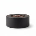 32 In. W X 13.5 In. H Iron Propane Gas Burning round Outdoor Patio Fire Pit in Dark Grey