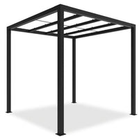 8 Ft. X 8 Ft. Matte Black Aluminum Pergola — Studio Shot